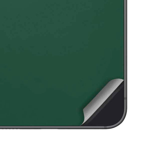 University of Miami Horizontal Mark on Green Galaxy S25 Skin
